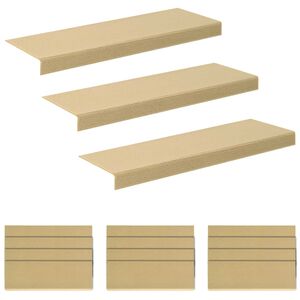 vidaXL Podloge za stopnice 15 kos 65 x 21 x 4 cm Bež Poliester