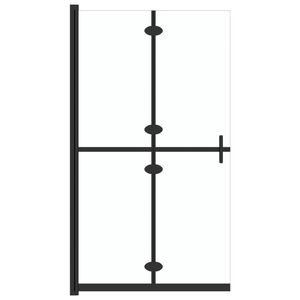 vidaXL Zložljiva pregrada za tu&scaron; prozorno ESG steklo 100x190 cm