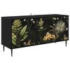 vidaXL TV omarica RHENEN 102 x 33 x 51 cm Črni hrast Inženirski les
