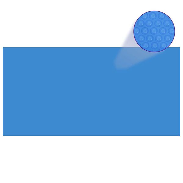 vidaXL Pravokotno pokrivalo za bazen 1200x600 cm PE modro