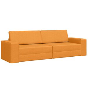 vidaXL Sofa postelja Temno rumena 245 x 78 x 77 cm blago