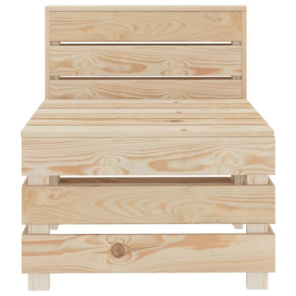 vidaXL Vrtni kavč iz palet lesen