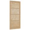vidaXL Notranja vrata 93 x 211 cm Vezani les Naravna