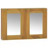 vidaXL Omarica z ogledalom 60x10x40 cm trdna tikovina