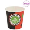vidaXL 1000 kosov kavnih lončkov za enkratno uporabo 120 ml (4 oz)