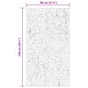 vidaXL Preproge za povr&scaron;ine HUARTE Rjava 150 x 80 cm Poliester