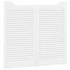 vidaXL Vrata na hod 2 kos 90 x 40 cm Trdna borovina Bela