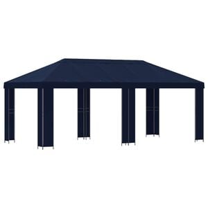 vidaXL Vrtna paviljon 6 x 3 m Modra Poliester in jeklo 190 gsm