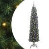 vidaXL Umestno božično drevo Zelena 180 cm PVC in Jeklo in Plastika