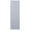 vidaXL Preproga runner ORIZ 1150 gsm Siva in bela