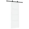 vidaXL Drsna vrata ORKDAL 78 x 211 cm Inženirski les Bela in črna