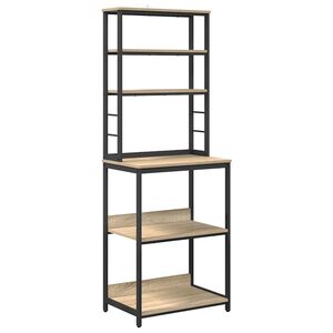 vidaXL Kuhinjska polica Sonoma hrast 60 x 40 x 168 cm Konstruiran les