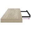 vidaXL Stenska polica barva hrasta 90x23,5x3,8 cm MDF