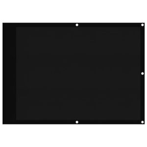 vidaXL Balkonsko platno črno 75x800 cm 100 % poliestrski oxford