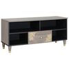 vidaXL TV omarica s predalom Siva 100 x 33 x 46 cm Masiven les manga