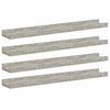 vidaXL Stenske police 4 kosi betonsko sive 60x9x3 cm