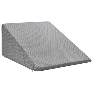 vidaXL Blazina za noge 60 x 50 x 30 cm Mehak Spominska pena Siva