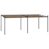 vidaXL Paviljon z zložljivo streho 600x300x233 cm taupe