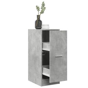 vidaXL Lekarni&scaron;ka omara betonsko siva 30x41x77,5 cm inženirski les