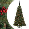 vidaXL Umetna božična jelka z bučko 150 cm 150 LED Toplo bela
