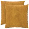 vidaXL Blazina 2 kos HEERLEN Rumena 80 x 80 cm Mikrofibra