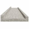 vidaXL Stenske police 2 kosa betonsko sive 115x9x3 cm