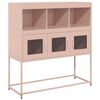 vidaXL Komoda roza 100,5x39x107 cm hladno valjano jeklo