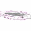 vidaXL Konstrukcija postelje Bela 120 x 200 cm Masivno borovo les