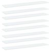 vidaXL Dodatne police za omaro 8 kosov bele 100x20x1,5 cm iverna pl.
