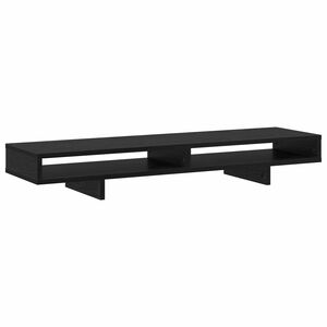 vidaXL Stojalo za monitor Črna 100 x 27 x 15 cm Inženirski les