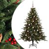 vidaXL Umetna božična jelka z bučko 150 cm 150 LED Toplo bela