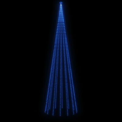  vidaXL Božično drevesce stožec 1134 modrih LED diod 230x800 cm