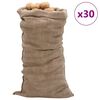vidaXL Vreče iz jute 30 kosov 65x135 cm 100 % juta 220 gsm