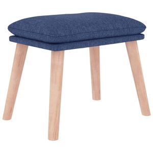 vidaXL Stolček za noge moder 45x29,5x35 cm blago