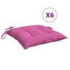 vidaXL Blazine za stole 6 kosov roza 50x50x7 cm oxford tkanina