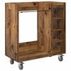 vidaXL Golf omara s kolesom Enobarvno Star les 90 x 45 x 98 cm