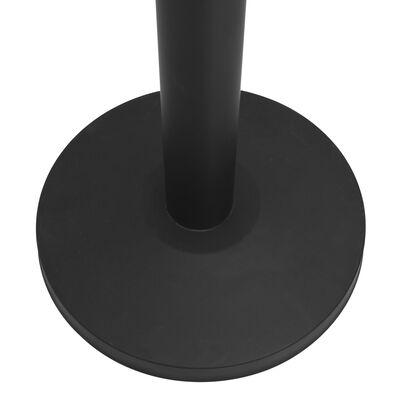 vidaXL Pregradni stebriček s trakom za prireditve jeklo črn