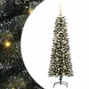 vidaXL Umestno božično drevo Zelena 120 cm PVC, plastika in jeklo