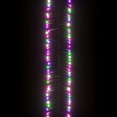 vidaXL LED veriga s 400 LED lučkami pastelna pisana 7,4 m PVC