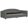 vidaXL Raztegljiva postelja temno siva 90x200 cm blago