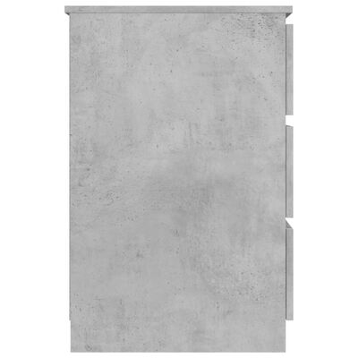 vidaXL Pisalna miza betonsko siva 140x50x77 cm iverna plošča