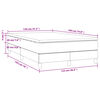 vidaXL Box spring postelja z vzmetnico temno rjava 120x190 cm blago