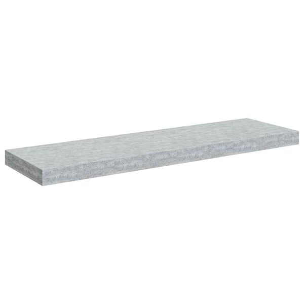 vidaXL Stenska polica betonsko siva 80x23,5x3,8 cm MDF
