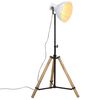 vidaXL Stoječa svetilka 25 W bela 75x75x90-150 cm E27
