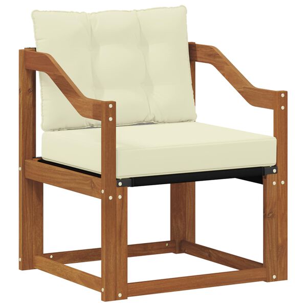 vidaXL Zunanja garnitura za sedenje Masivno akacijevo les in Textilene