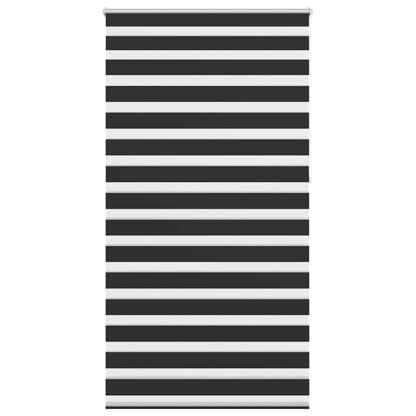 vidaXL Črtasti Zebra Rolo / Senčilo velikost 120 x 230 cm Črna barva