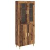 vidaXL Visok predalnik Star les 69,5 x 34 x 180 cm