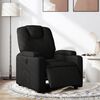 vidaXL Električni naslanjač črno blago