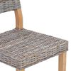vidaXL Jedilni stol 2 pcs Kubu siva 46 x 55 x 84 cm Kubu rattan