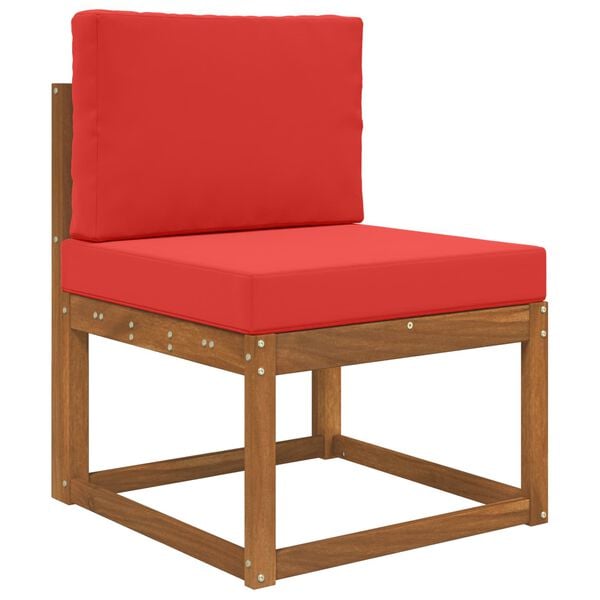 vidaXL Zunanja blazina za kavč 2 pcs Rdeča Poliester